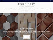 Tablet Screenshot of egg-and-dart.com